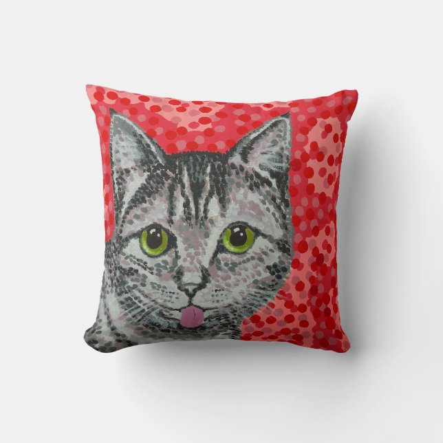 Den finlandssvenska katten kudde (Framsida)