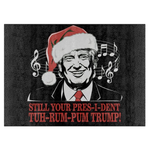 Den finne julpresidenten Trump Pajamas Ugly Julaft (Framsidan)