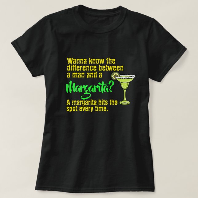 Den finne mannen och en Margarita slå T-Shi T Shirt (Design framsida)