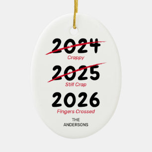 Den finniga Covid-julen 2022 Julgransprydnad Keramik