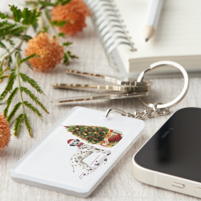 Den finniga jul Dalmatien Hund och Träd (Högra Framsidan)