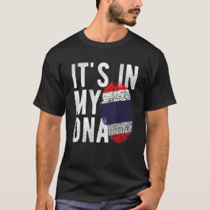 Den finns i min DNA Thailand flagga Fingerprint T Shirt
