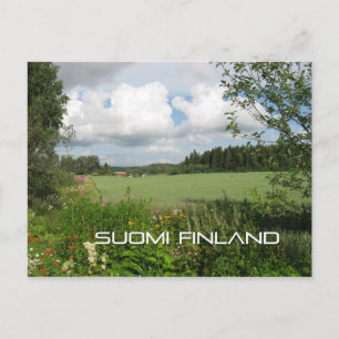 Den finska landsbygden vykort