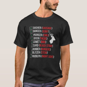 Den finstilta Hjorten Hunters Santa's Reindeer Köt T Shirt