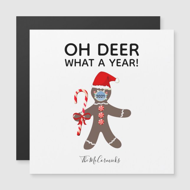 Den finstilta julen 2021 Ansikte Mask Gingerbröd N (Fram/baksida)