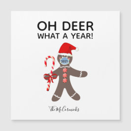 Den finstilta julen 2021 Ansikte Mask Gingerbröd N