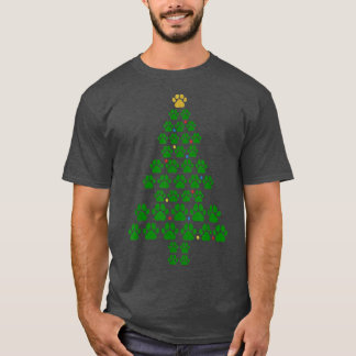 Den finstilta julen Hund Tass Träd JULAFTON Hund T Shirt