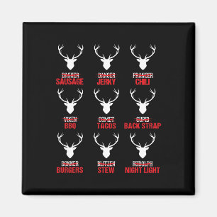 Den finstilta julren Hunter Hjort Kött Hunting Magnet