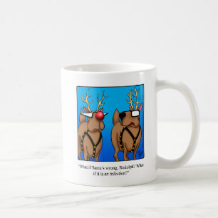 Den finstilta julren Reindeer Humor Mugg Gift