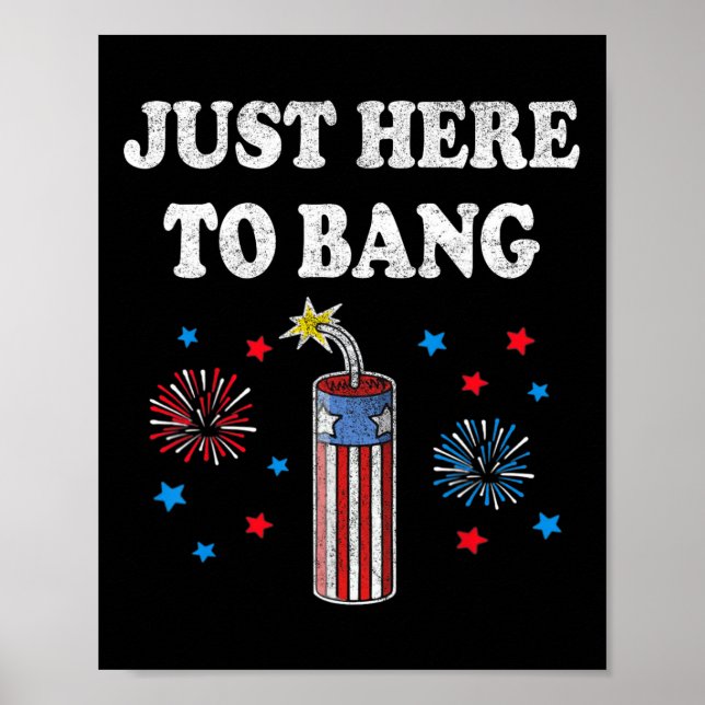 Den fjärde juli är jag bara här för att poster (Framsidan)