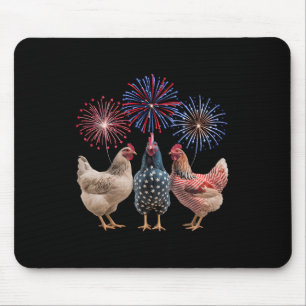Den fjärde juli för Women Manar Chicken USA Hen Musmatta