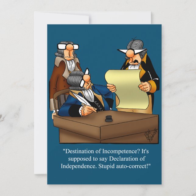 Den fjärde juli-partens inbjudningar (Framsida)