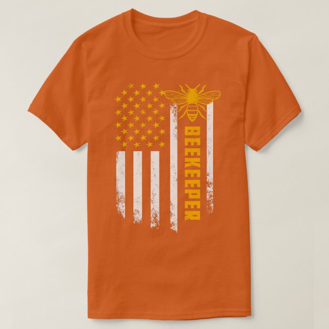 Den fjärde juli-presenten för amerikanska bin älsk t shirt (Design framsida)