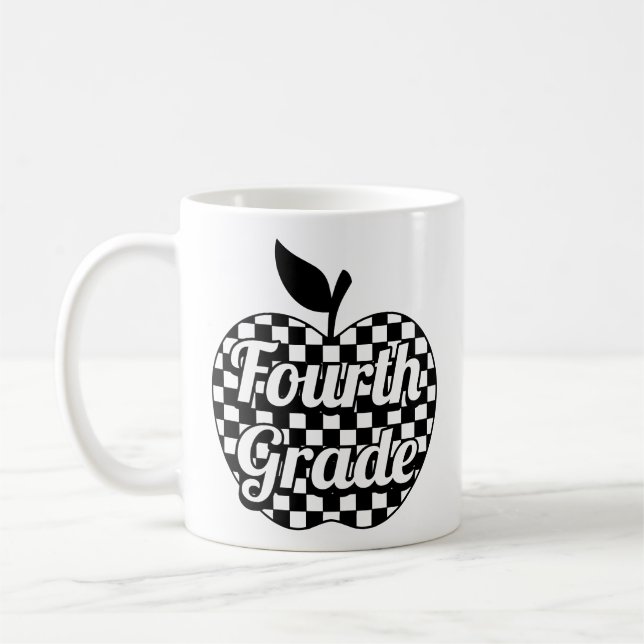 Den fjärde Klass-läraren kontrollerade äpple Kaffemugg (Vänster)