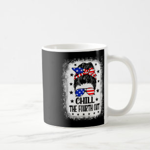Den fjärde roliga patriotiska 4 juli kvinnor M Kaffemugg