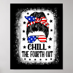 Den fjärde utmärkande patriotiska 4 juli poster