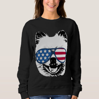Den fjortonde pommanska Hund i juli USA flagga T Shirt