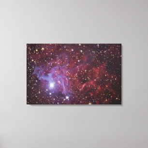 Den flammande stjärnanebulaen IC405 Canvastryck