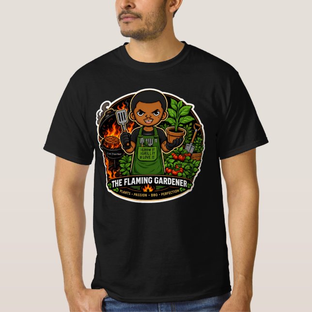 Den flammande trädgårdsmästaren (youtube-kanal) t shirt (Framsida)