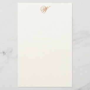 Den Flemish redigerbara monogramen klädde med fil Brevpapper