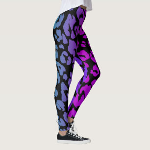 Den flerfärgade leopardserien Design 1 Leggings
