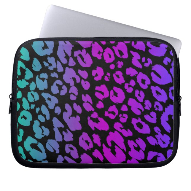 Den flerfärgade leopardseriens design 1 laptop fodral (Framsidan)