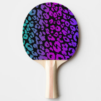 Den flerfärgade leopardseriens design 1 pingisracket