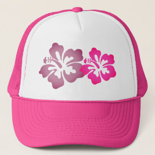 Den flickaktigt Beachy hibiskusen blommar shock Truckerkeps