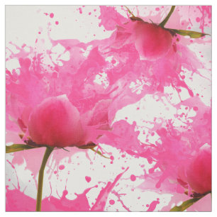 Den flickaktigt fuchsia vattenfärgen splatters tyg