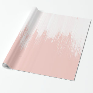 Den flickaktigt moderna rosa vattenfärgen målar presentpapper