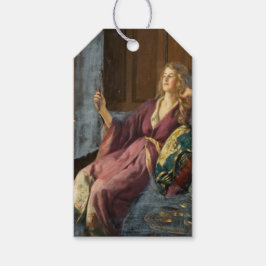 Den flirtiga kvinnan (av John Collier) Presentetikett