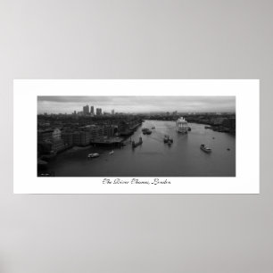 Den flodThames affischen Poster