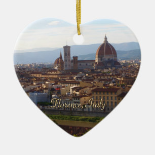 Den Florence italien reser minnessaken Julgransprydnad Keramik