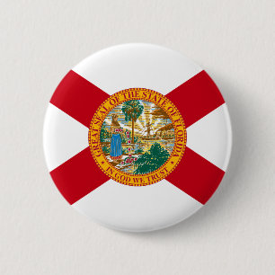 Den Florida flagga knäppas Knapp
