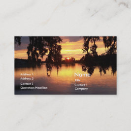 Den Florida solnedgångvisitkorten profilerar Visitkort