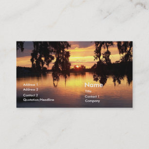 Den Florida solnedgångvisitkorten profilerar Visitkort