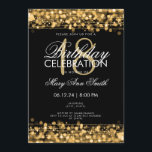 Den flott 18th födelsedagsfesten Sparkles guld Inbjudningar<br><div class="desc">Den eleganta & flott 18th födelsedagsfesten Sparkles den guld- inbjudanmallen. Att presentera ljus,  stränger och sparkles. Matcha tillgängliga produkter.</div>