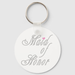 Den flott maid of honor grånar nyckelring