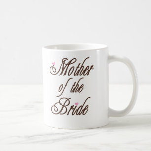 Den flott modern av bruden bryner kaffemugg