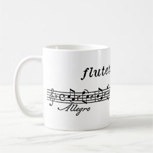 Den flutetunes.com logotypen kaffemugg