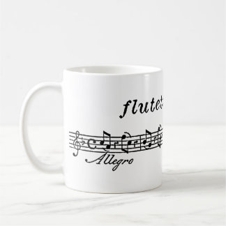 Den flutetunes.com logotypen kaffemugg