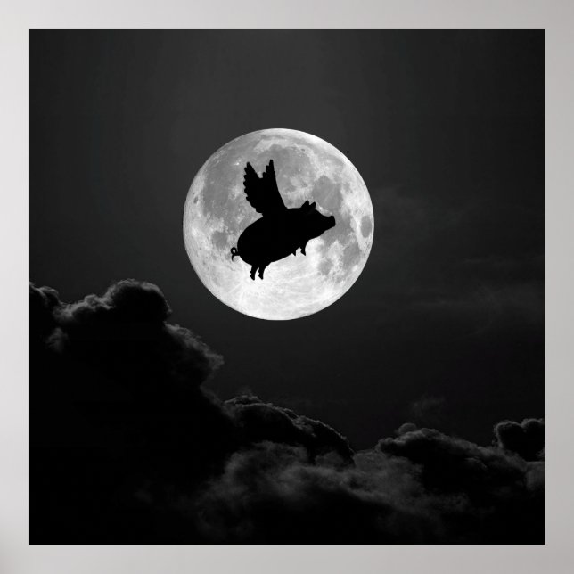 den flygande gris-natten - 20 x 24-tumsposter poster (Framsidan)