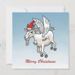 Den flygande julbocken julkort