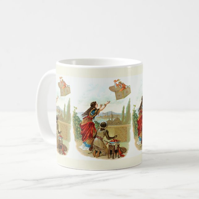 Den flygande kofferten  kaffemugg (Framsida vänster)