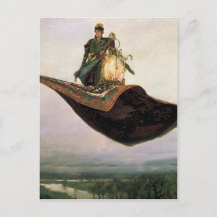 Den flygande mattan av Viktor Vasnetsov (1880) Vykort