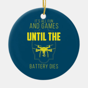 Den flytande drakonen är mitt spel julgransprydnad keramik