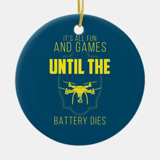 Den flytande drakonen är mitt spel julgransprydnad keramik (Framsidan)