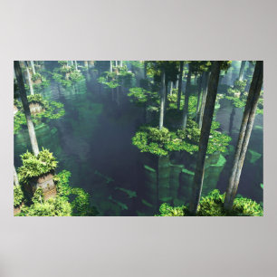 Den Flytande Garden Poster