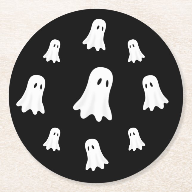 Den Flytande Ghost- Underlägg Papper Rund (Framsidan)