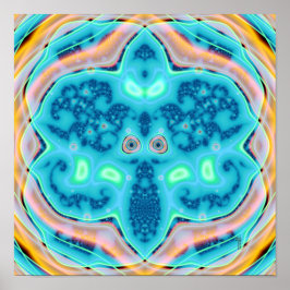 Den flytande konsthandlingen (12 x 12 tum) Poster